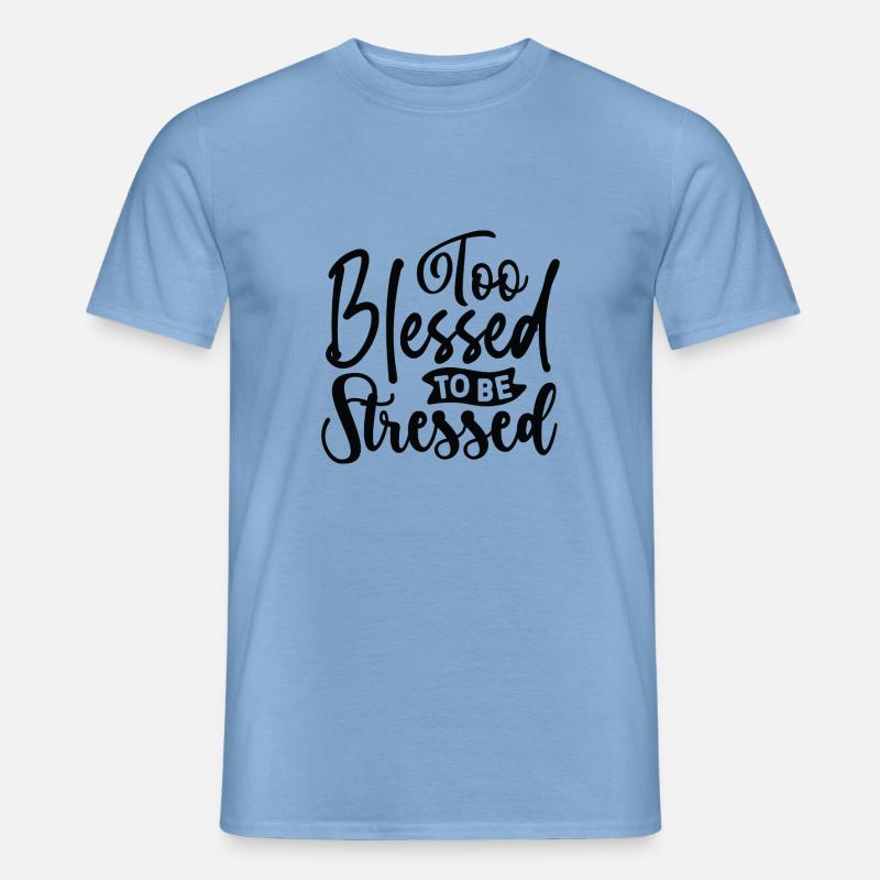 gesegnet - Männer T-Shirt - Carolina Blue