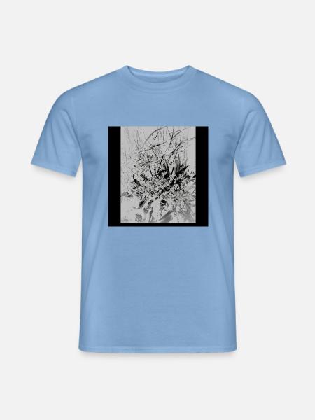 Monochrome Nature - Männer T-Shirt - Carolina Blue