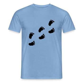 baby_fuesse__f1 - Men's T-Shirt - carolina blue - Front - AI Model Male 178 light (178cm)