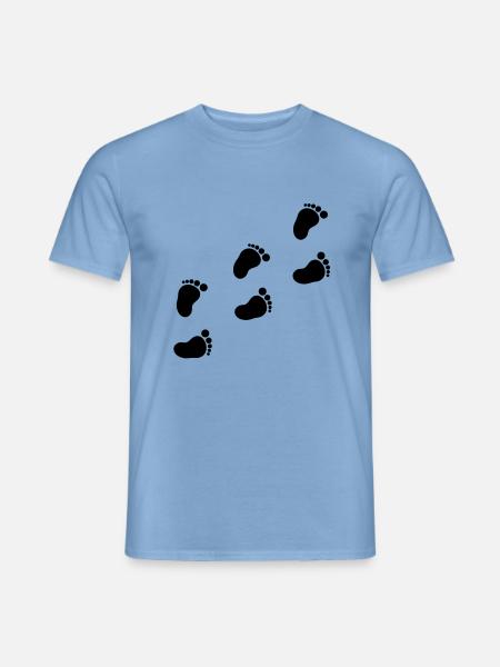 baby_fuesse__f1 - Mænd T-shirt - carolina blue
