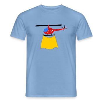 Hélicoptère Anniversaire 3 - T-shirt homme - carolina blue - Devant - AI Model Male 178 light (178cm)