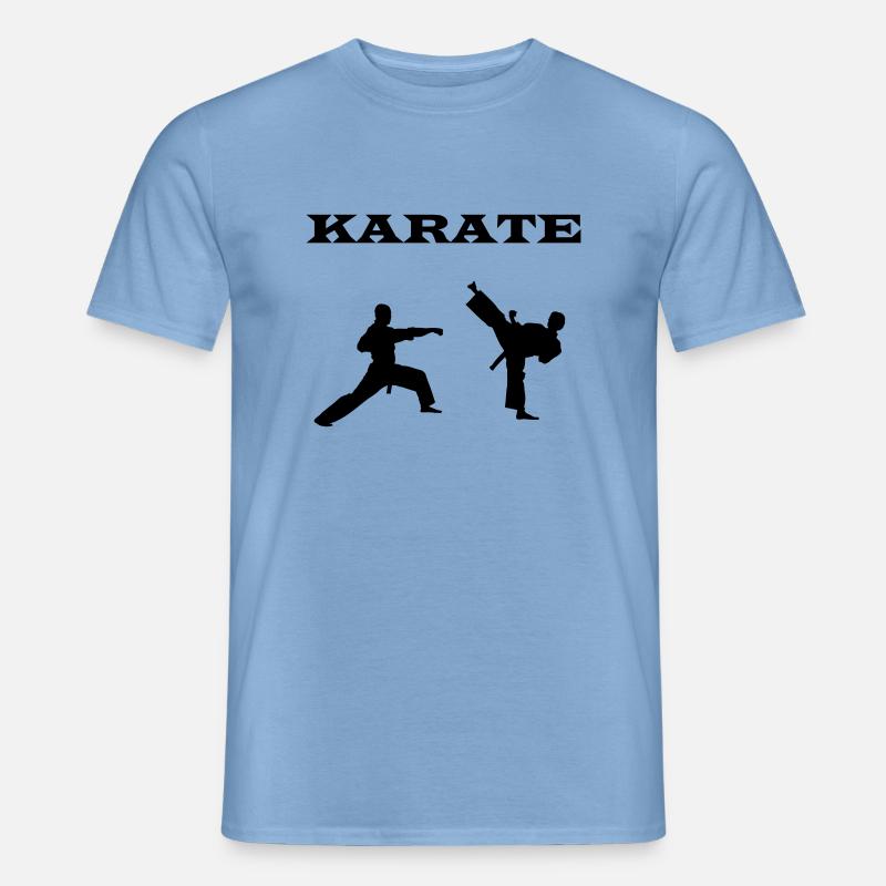 karate - Männer T-Shirt - Carolina Blue