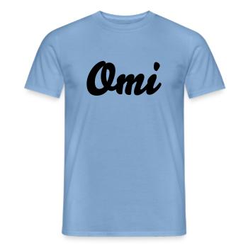 Granny - Men's T-Shirt - carolina blue - Front - AI Model Male 178 light (178cm)