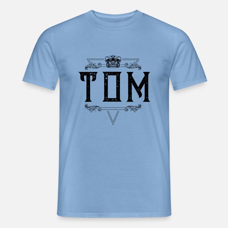 Tom Name - Männer T-Shirt - Carolina Blue