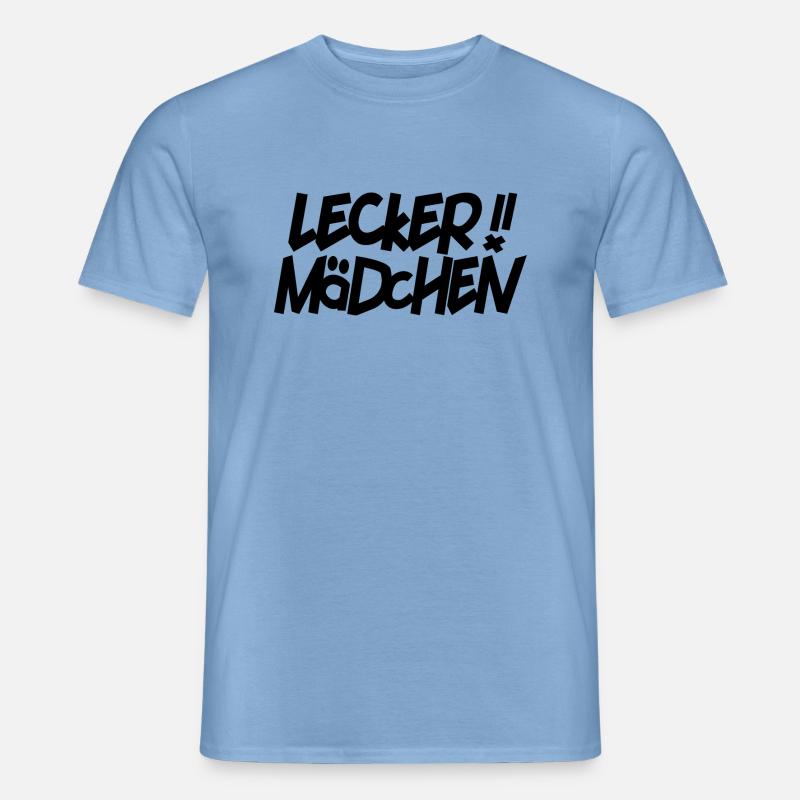 Lecker Mädchen, auf Kölnisch, modern - Männer T-Shirt - Carolina Blue