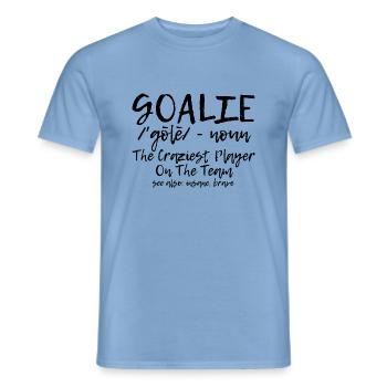 Goalie Gear Goalkeeper Definition 7 - Men's T-Shirt - carolina blue - Front - AI Model Male 178 light (178cm)
