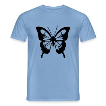 butterfly - Men's T-Shirt - carolina blue - Front - AI Model Male 178 light (178cm)