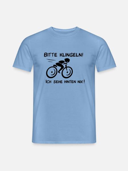 Radfahrer bitte klingeln! - Männer T-Shirt - Carolina Blue
