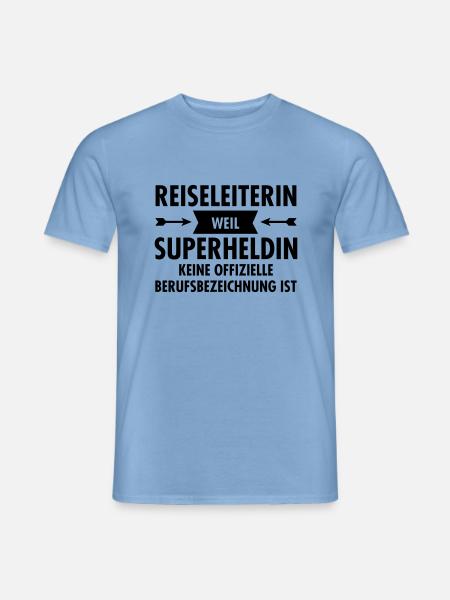 Reiseleiterin - Superheldin - Männer T-Shirt - Carolina Blue