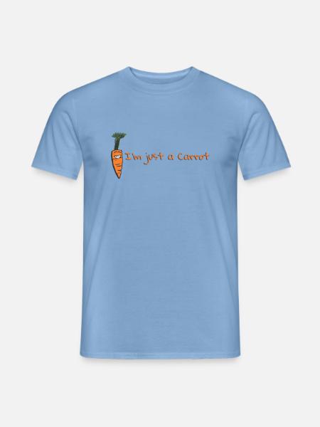 Ich bin nur eine Karotte - Männer T-Shirt - Carolina Blue