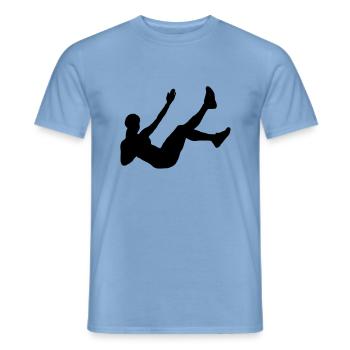 Fitness - Männer T-Shirt - Carolina Blue - Vorne - AI Model Male 178 light (178cm)