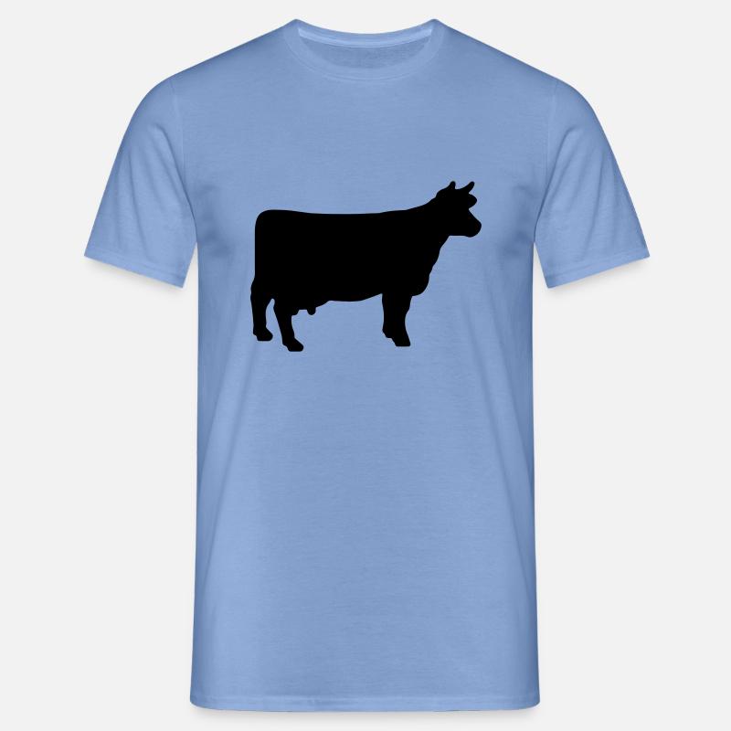 cow - Men's T-Shirt - carolina blue
