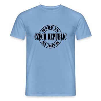 made in czech republic m1k2 - T-shirt homme - carolina blue - Devant - AI Model Male 178 light (178cm)