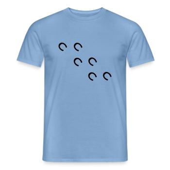 pferd - Männer T-Shirt - Carolina Blue - Vorne - AI Model Male 178 light (178cm)