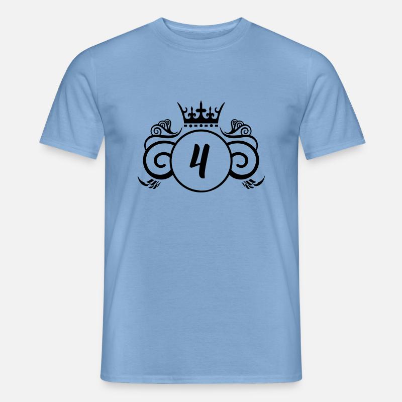 Wappen 4 - Männer T-Shirt - Carolina Blue