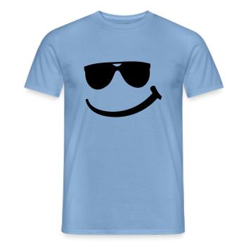 cool_smily_f1 - T-shirt homme - carolina blue - Devant - AI Model Male 178 light (178cm)