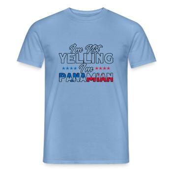 Panamanian Flag Panamanian Roots gift - Men's T-Shirt - carolina blue - Front - AI Model Male 178 light (178cm)