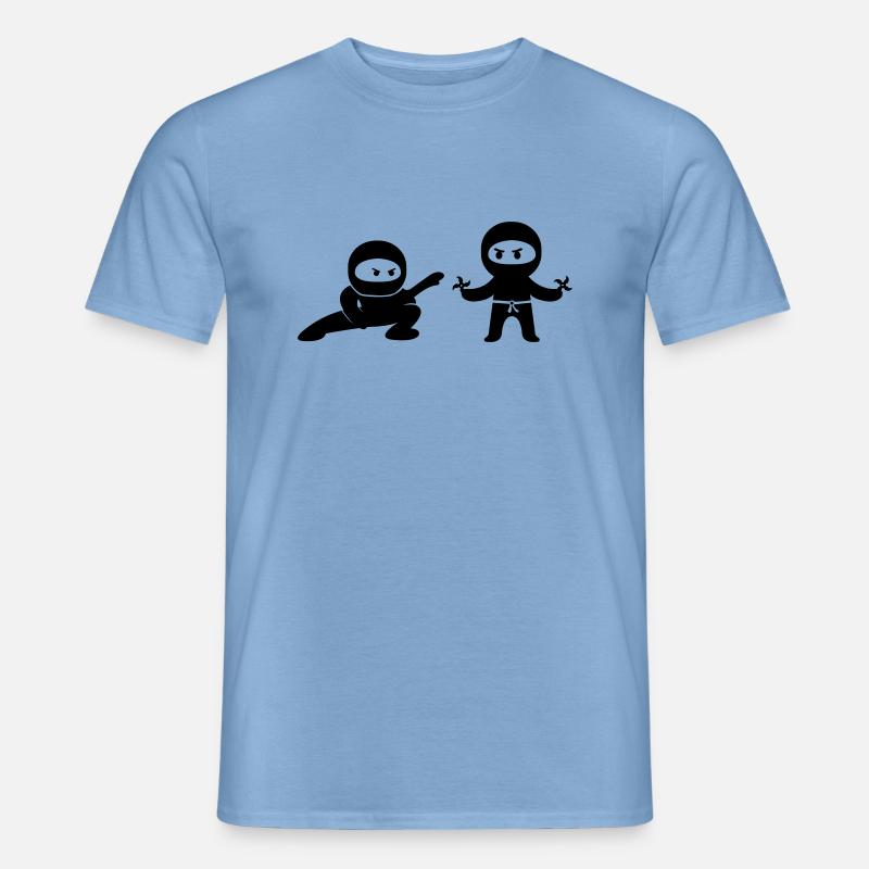 ninjas comic - Männer T-Shirt - Carolina Blue