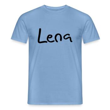 lena - Männer T-Shirt - Carolina Blue - Vorne - AI Model Male 178 light (178cm)