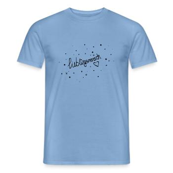lieblingsmensch - Männer T-Shirt - Carolina Blue - Vorne - AI Model Male 178 light (178cm)