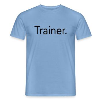 Traineroder Übungsleiter - Männer T-Shirt - Carolina Blue - Vorne - AI Model Male 178 light (178cm)