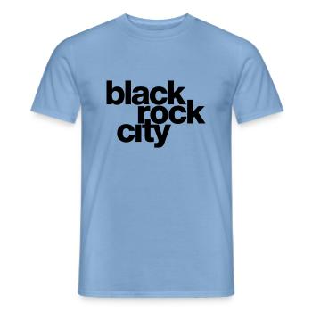 Black Rock City - Männer T-Shirt - Carolina Blue - Vorne - AI Model Male 178 light (178cm)