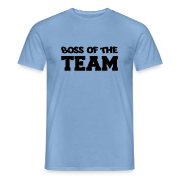 boss_of_the_team - T-shirt homme - carolina blue - Devant - AI Model Male 178 light (178cm)