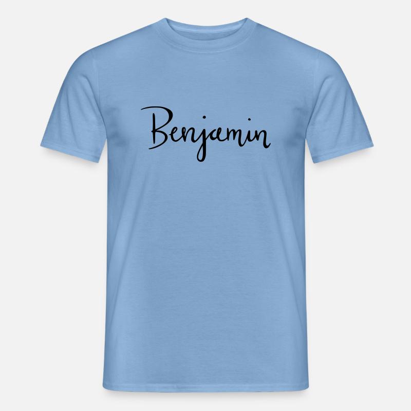benjamin - Männer T-Shirt - Carolina Blue