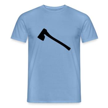 AXT - Männer T-Shirt - Carolina Blue - Vorne - AI Model Male 178 light (178cm)