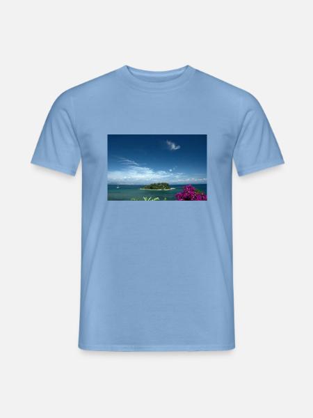 Mäuseinsel Korfu Griechenland - Männer T-Shirt - Carolina Blue