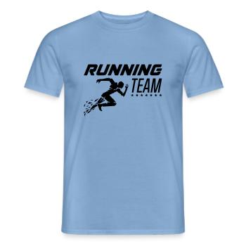 running team - Männer T-Shirt - Carolina Blue - Vorne - AI Model Male 178 light (178cm)