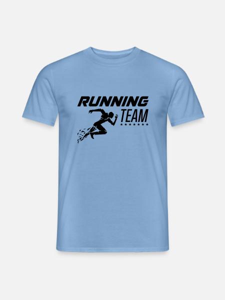running team - Men's T-Shirt - carolina blue