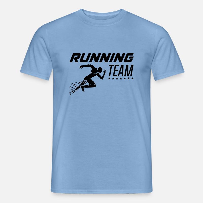 Équipe de course à pied - T-shirt homme - carolina blue