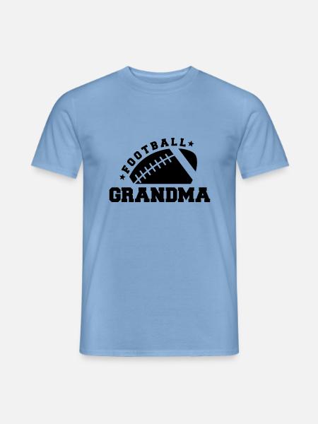 Fußball-Oma - Männer T-Shirt - Carolina Blue
