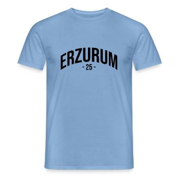 Erzurum 25 Türkei Turkiye Geschenk Urlaub TR Türk - Männer T-Shirt - Carolina Blue - Vorne - AI Model Male 178 light (178cm)