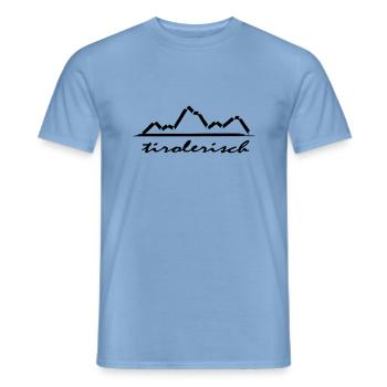 Baby Langarm-Body "tirolerisch" vers. Farben - Männer T-Shirt - Carolina Blue - Vorne - AI Model Male 178 light (178cm)