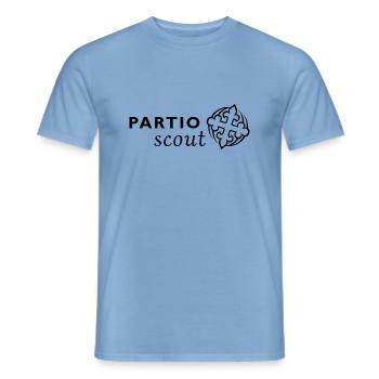 logo black patrol Kein Hintergrund - Männer T-Shirt - Carolina Blue - Vorne - AI Model Male 178 light (178cm)