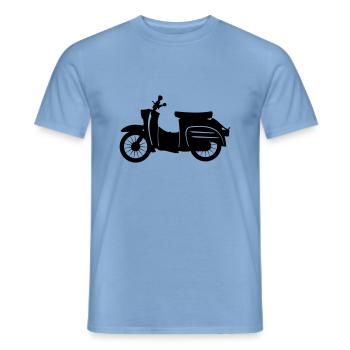 Fahrzeug - Schwalbe - Männer T-Shirt - Carolina Blue - Vorne - AI Model Male 178 light (178cm)