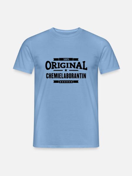 100% Chemielaborantin - Männer T-Shirt - Carolina Blue