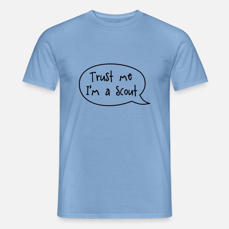 Trust me I'm a scout - Männer T-Shirt - Carolina Blue
