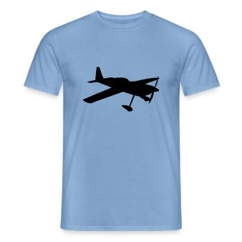 Privatflugzeug der leichten Luftfahrt - Männer T-Shirt - Carolina Blue - Vorne - AI Model Male 178 light (178cm)