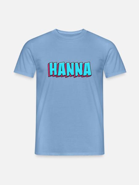 Namen Motiv: Hanna - Männer T-Shirt - Carolina Blue