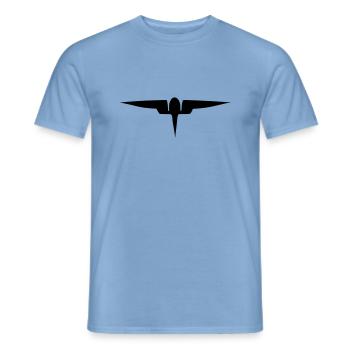Luftfahrt-Emblem - Männer T-Shirt - Carolina Blue - Vorne - AI Model Male 178 light (178cm)