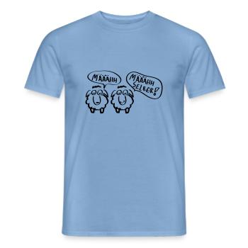 schafe - Männer T-Shirt - Carolina Blue - Vorne - AI Model Male 178 light (178cm)