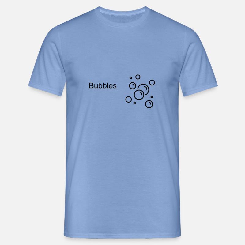 BUBBLES blässchen - Männer T-Shirt - Carolina Blue