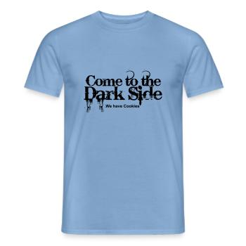 Come to the Dark Side - We have Cookies - Men's T-Shirt - carolina blue - Front - AI Model Male 178 light (178cm)