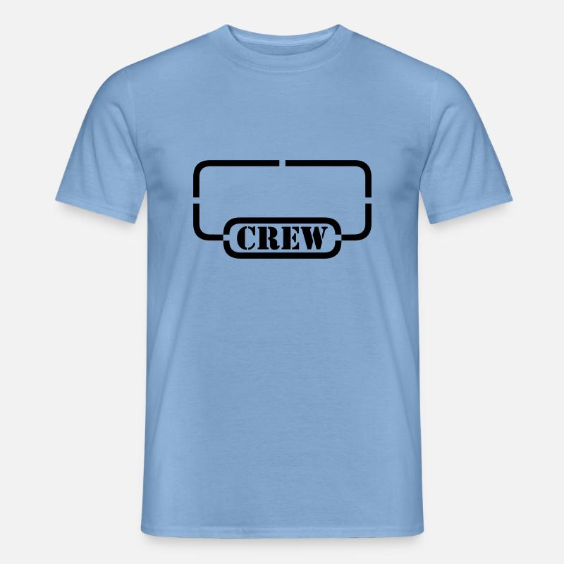crew name - name your crew - Männer T-Shirt - Carolina Blue