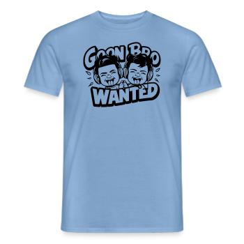 Goon Bro Gesucht - Goon Bro Wanted - Männer T-Shirt - Carolina Blue - Vorne - AI Model Male 178 light (178cm)
