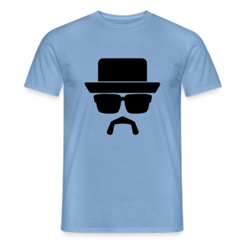 gangsta_1_f1 - Männer T-Shirt - Carolina Blue - Vorne - AI Model Male 178 light (178cm)