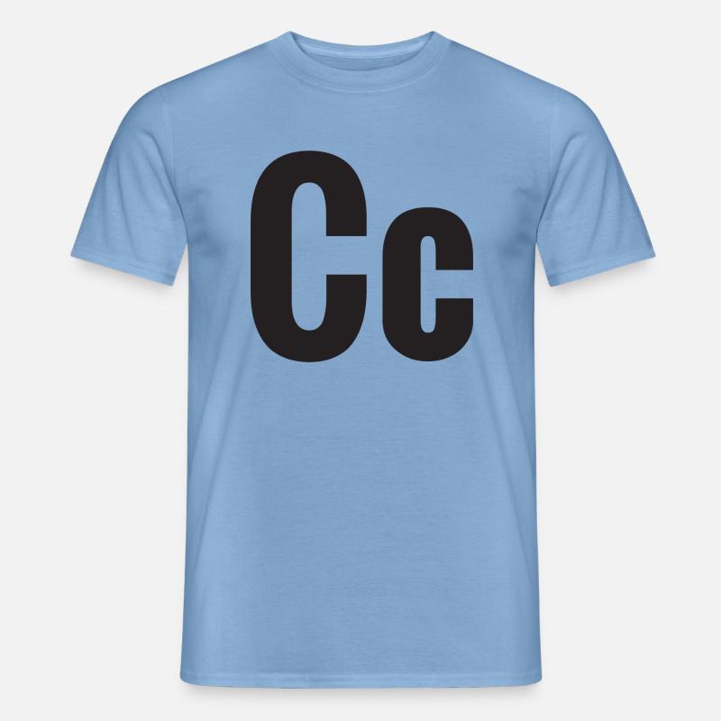Buchstabe C - Männer T-Shirt - Carolina Blue